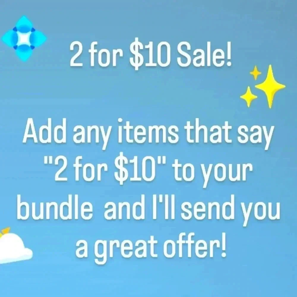 2 for $10 sale!